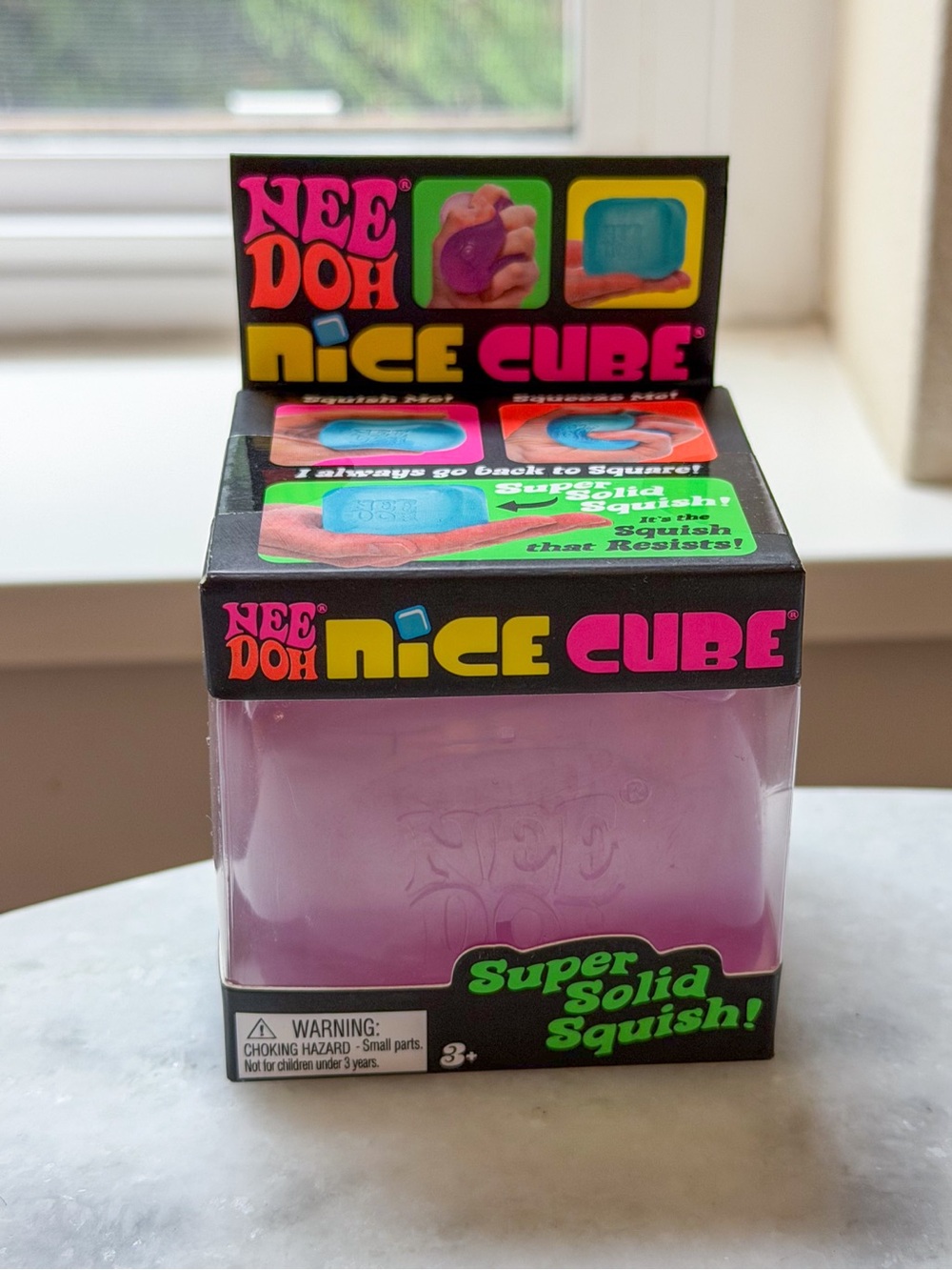NeeDoh Nice Cube Super Solid Squish - Purple